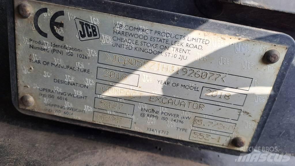 JCB 55Z-1 Εκσκαφάκι (διαβολάκι) < 7t