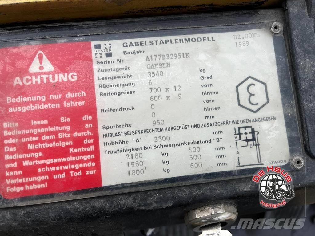 Hyster H2.00XL Περονοφόρα ανυψωτικά κλαρκ - άλλα