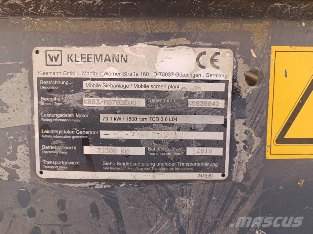 Kleemann MS 702 Evo Κινητές μηχανές κοσκινίσματος