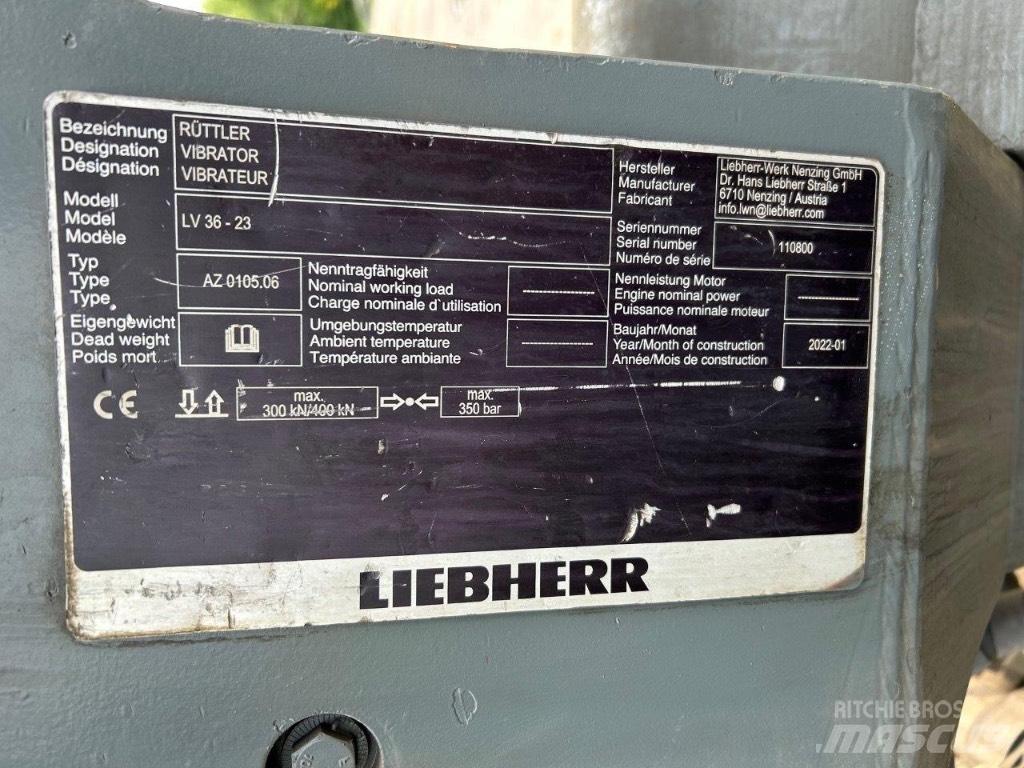 Liebherr LV36 Δονούμενοι πασσαλομπήχτες