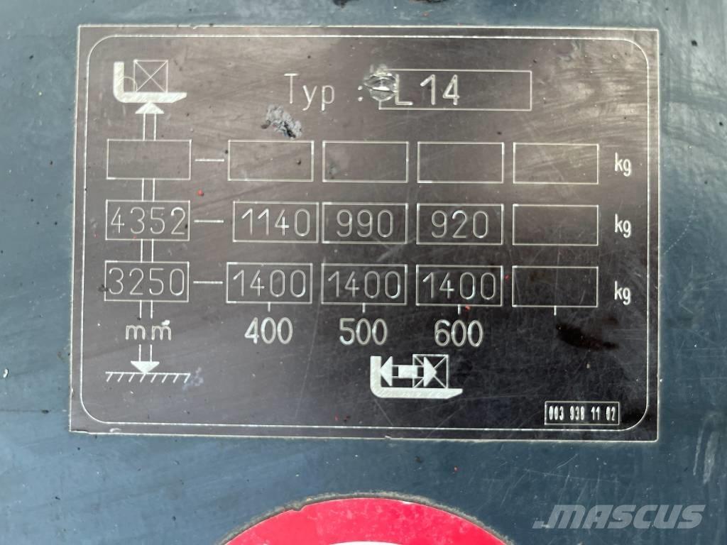Linde L 14 V-3816 Ηλεκτρικά παλετοφόρα με ιστό