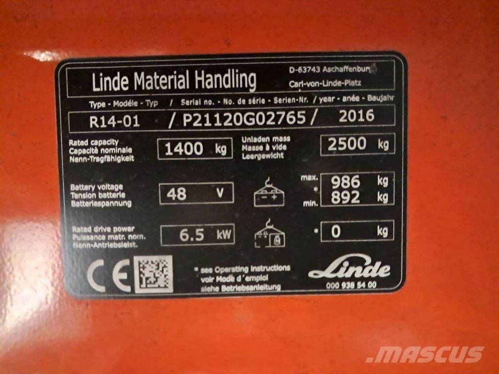 Linde R14-01 Ανυψωτικά στενών δρόμων