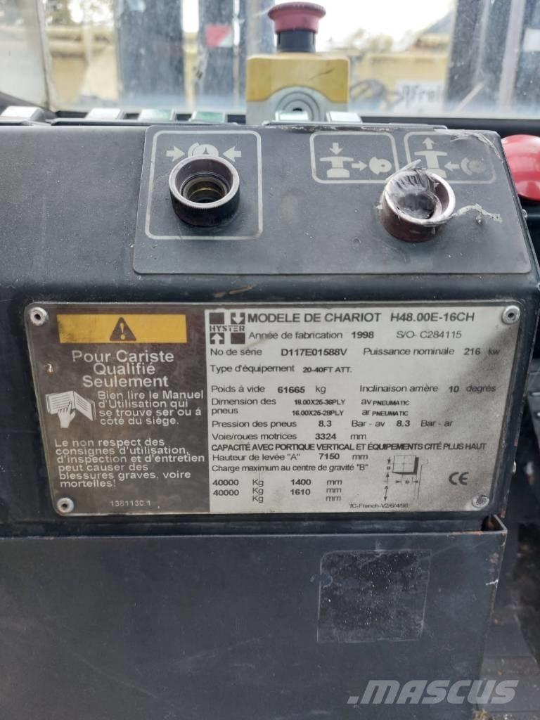 Hyster 48.00 E 16-CH Μηχανές χειρισμού εμπορευματοκιβωτίων