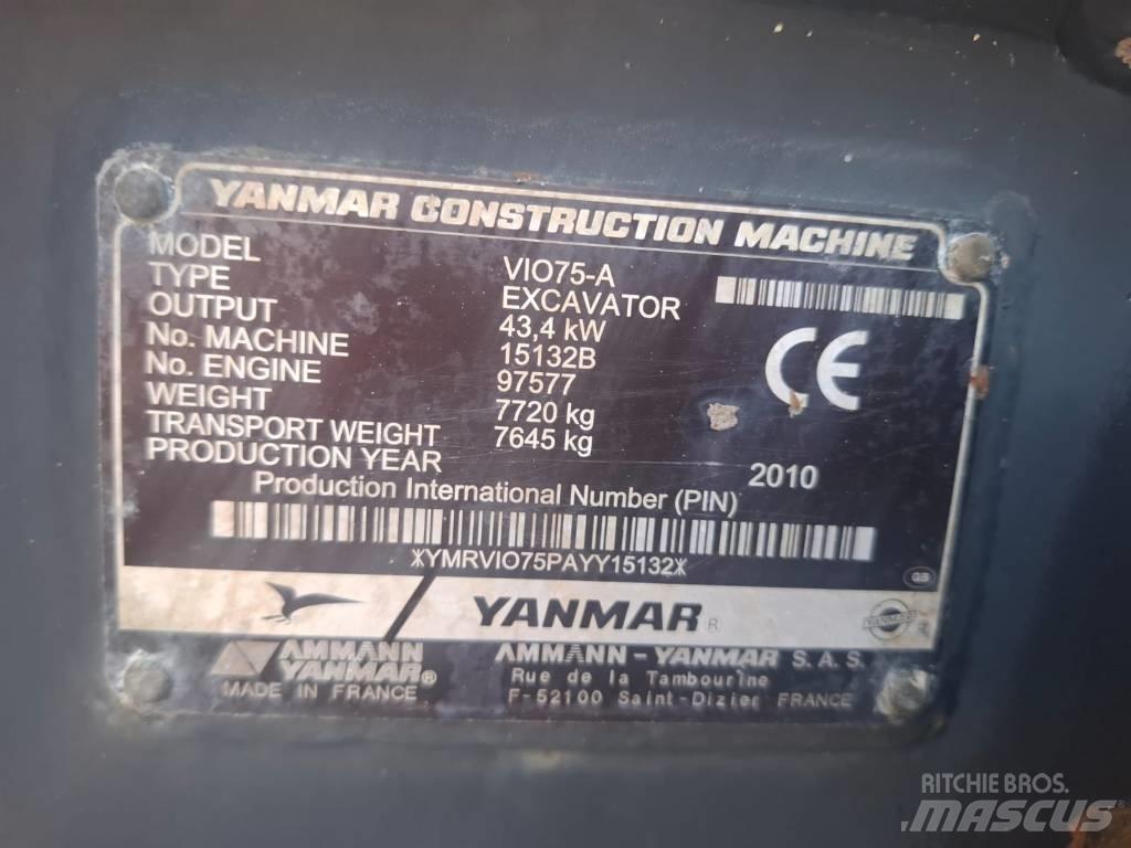 Yanmar Vio 75 A Μίνι εκσκαφείς 7t - 12t