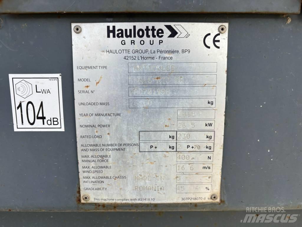 Haulotte HA 16 Ανυψωτήρες με αρθρωτό βραχίονα