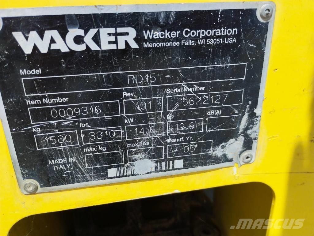 Wacker Neuson RD 15 Οδοστρωτήρες διπλού κυλίνδρου