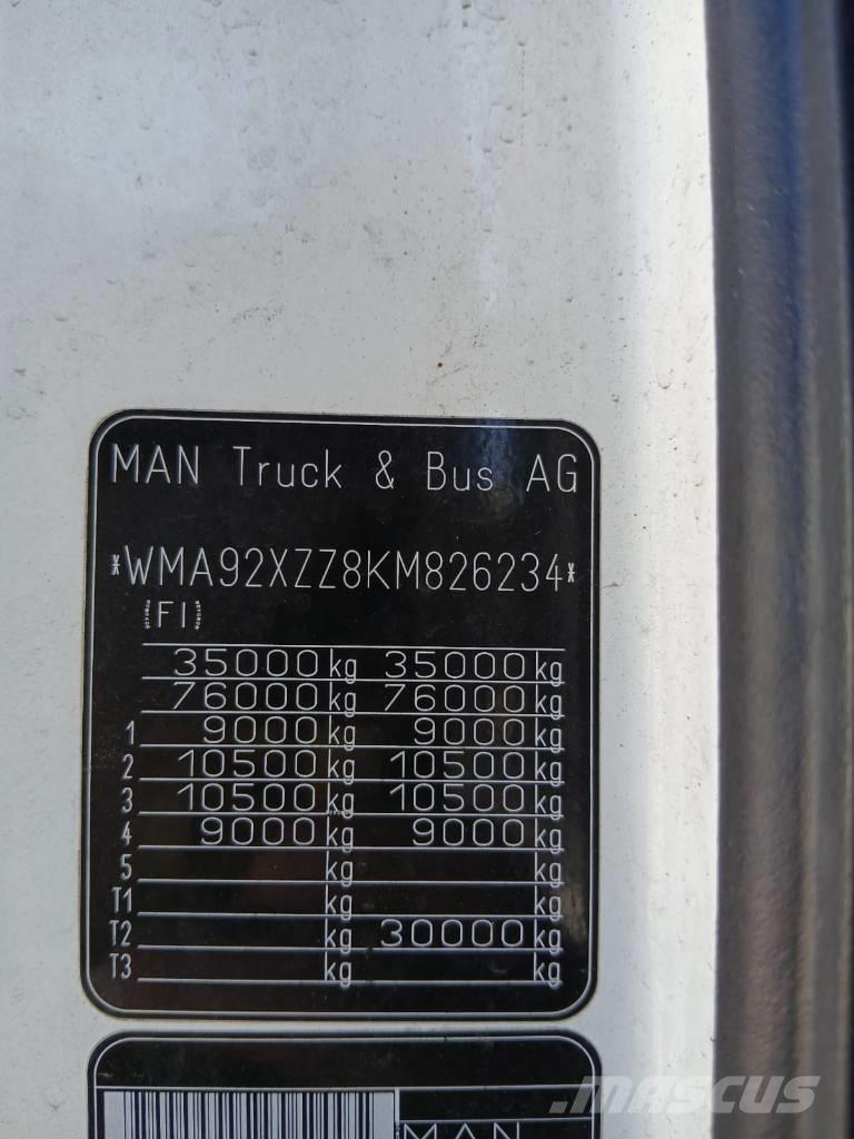 MAN TGX 35.580 Νταλίκες μεταφοράς οχημάτων