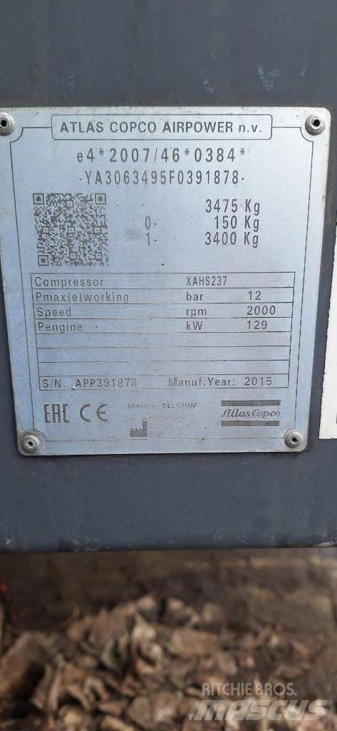 Atlas Copco XAHS237 Συμπιεστές
