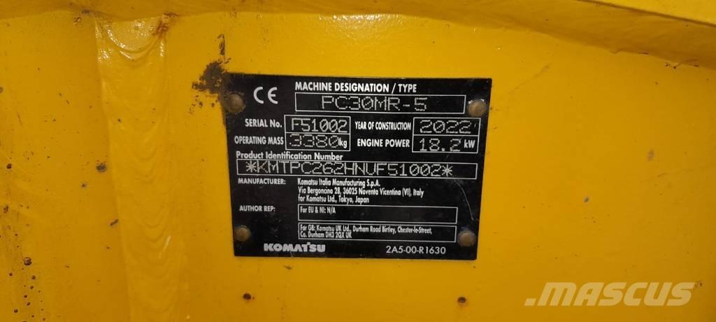 Komatsu PC30MR-5 Εκσκαφάκι (διαβολάκι) < 7t