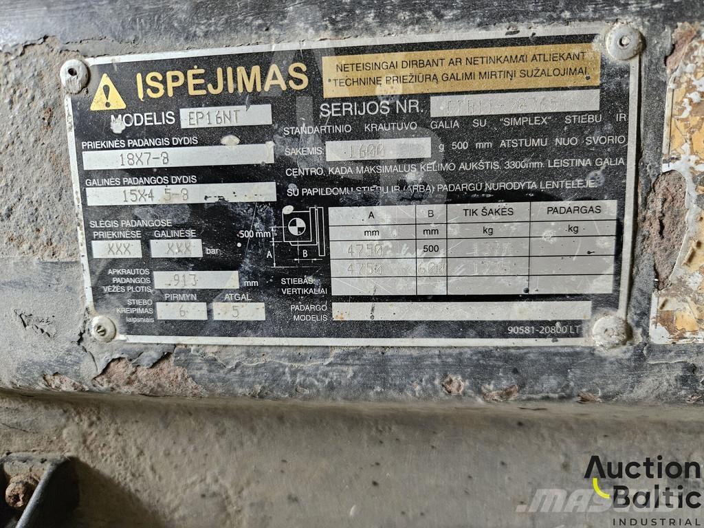 CAT EP 16 NT Ηλεκτρικά περονοφόρα ανυψωτικά κλαρκ