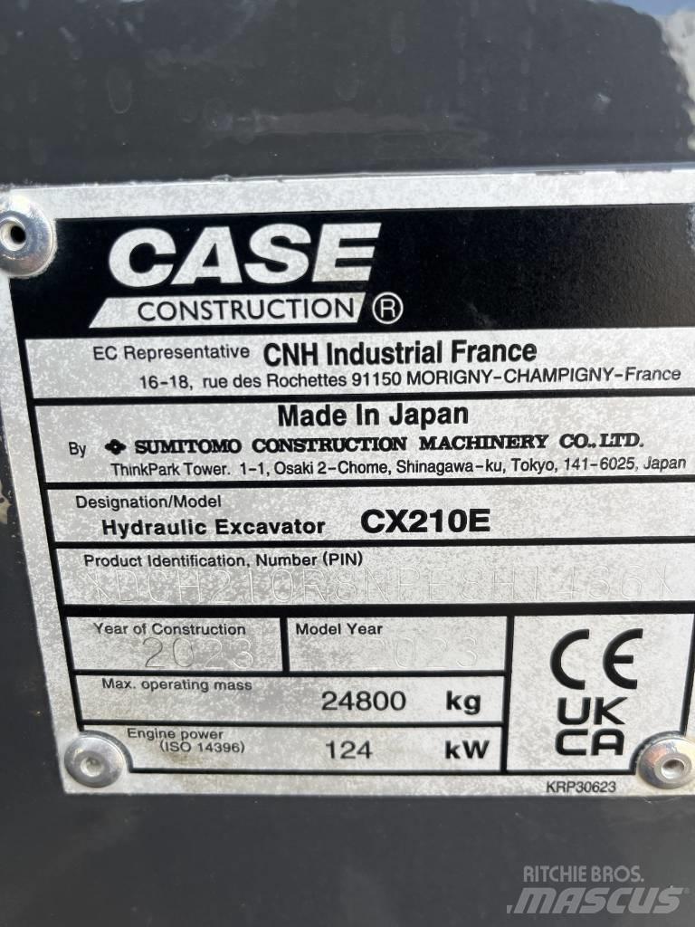 CASE CX 210 E Εκσκαφείς με ερπύστριες