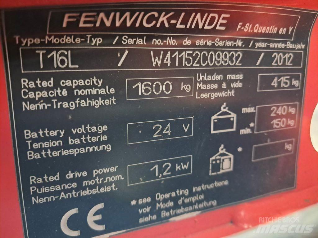 Linde T16L Χειροκίνητο περονοφόρο ανυψωτικό