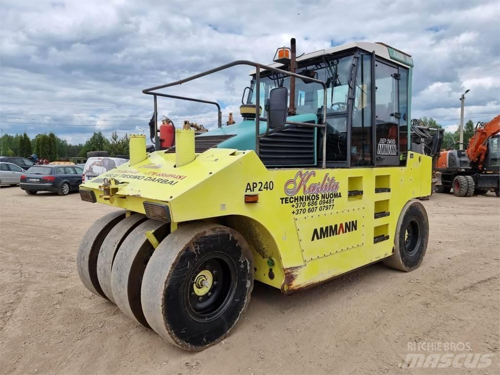 Ammann AP 240 Κύλινδροι με επίσωτρα με αέρα