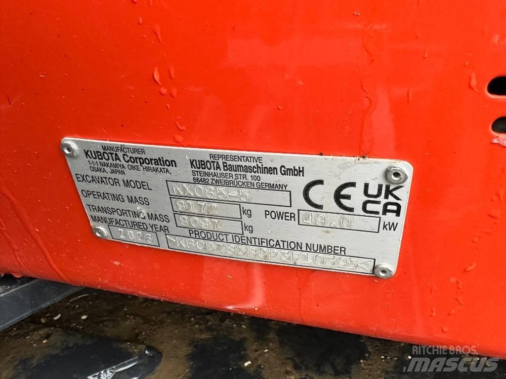 Kubota KX 085-5 2PGL Μίνι εκσκαφείς 7t - 12t
