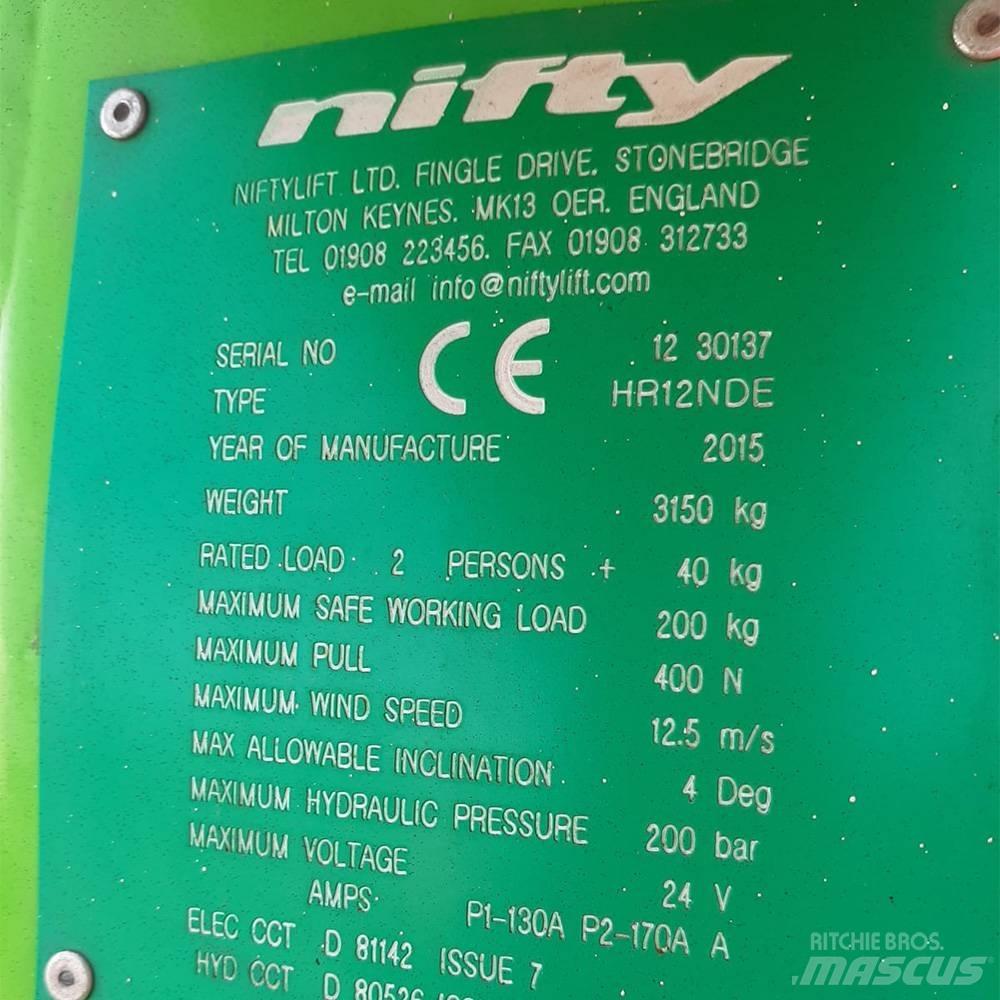 Niftylift HR 12 Ανυψωτήρες με αρθρωτό βραχίονα