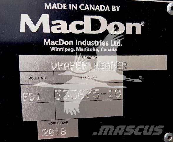 MAC DON FD145 Κεφαλές θεριζοαλωνιστικών μηχανών