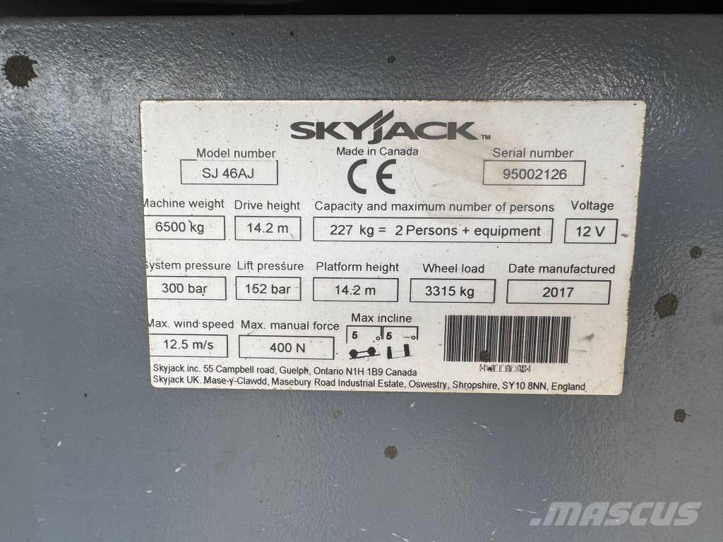 SkyJack SJ 46 AJ Ανυψωτήρες με αρθρωτό βραχίονα