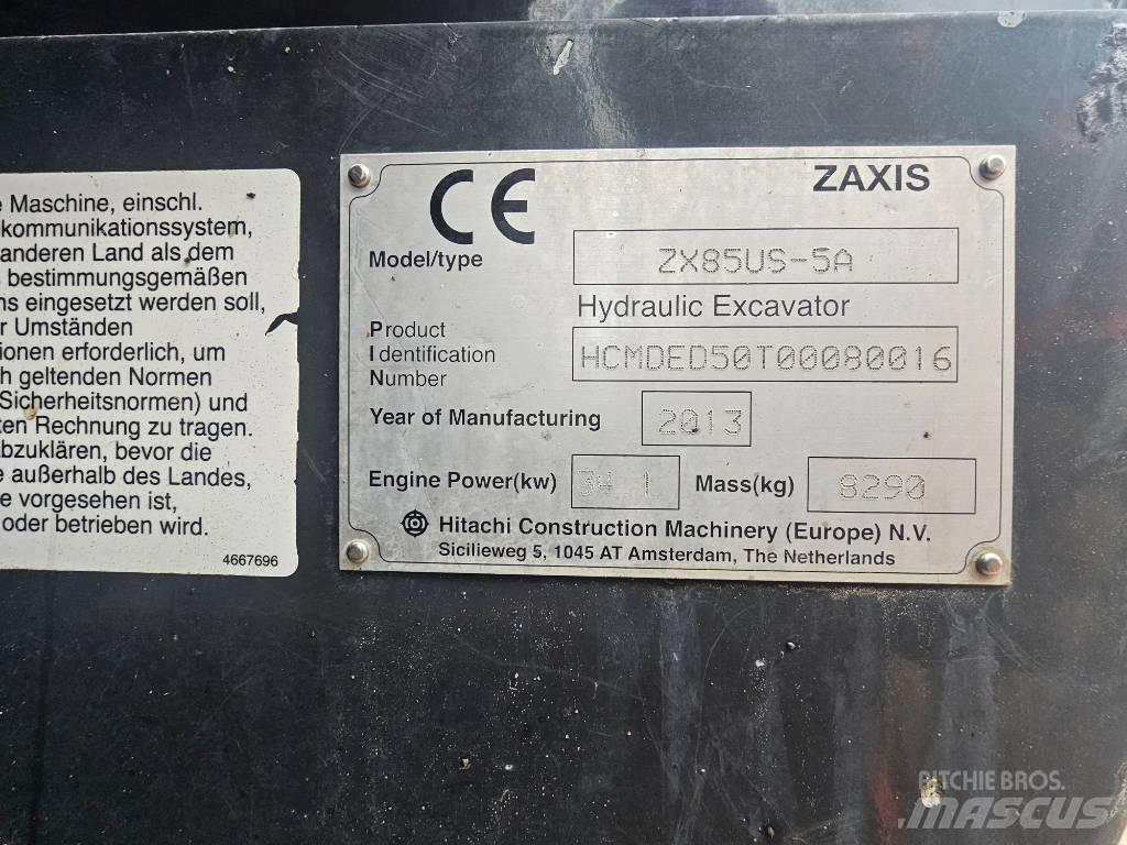 Hitachi ZX 85 US-5 A Μίνι εκσκαφείς 7t - 12t