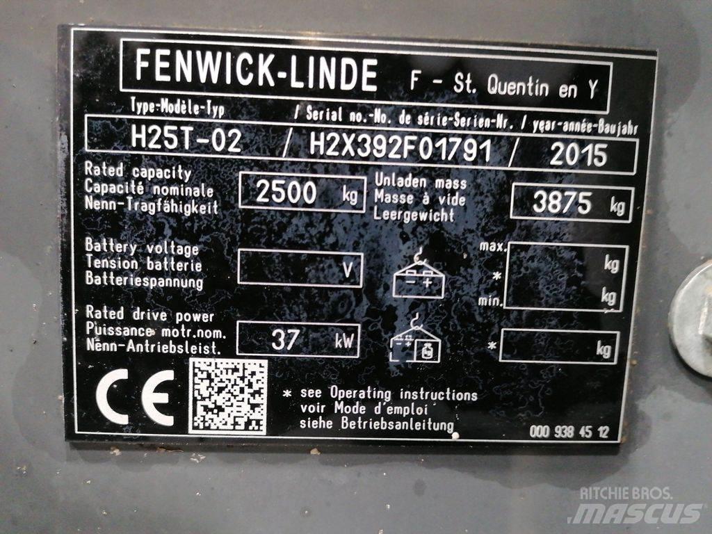 Linde H25T-02 Περονοφόρα ανυψωτικά κλαρκ με φυσικό αέριο LPG