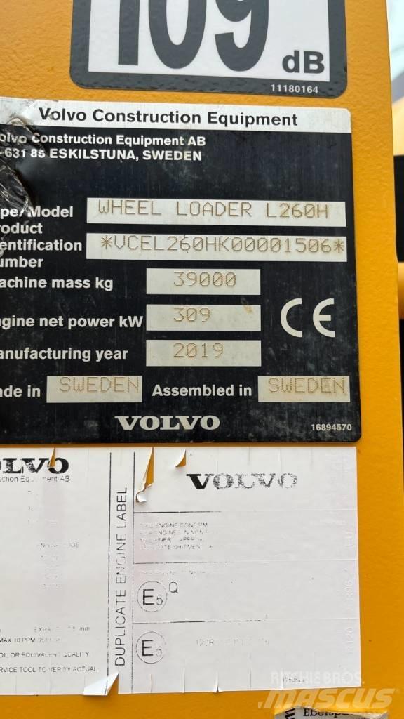Volvo L260H Φορτωτές με λάστιχα (Τροχοφόροι)