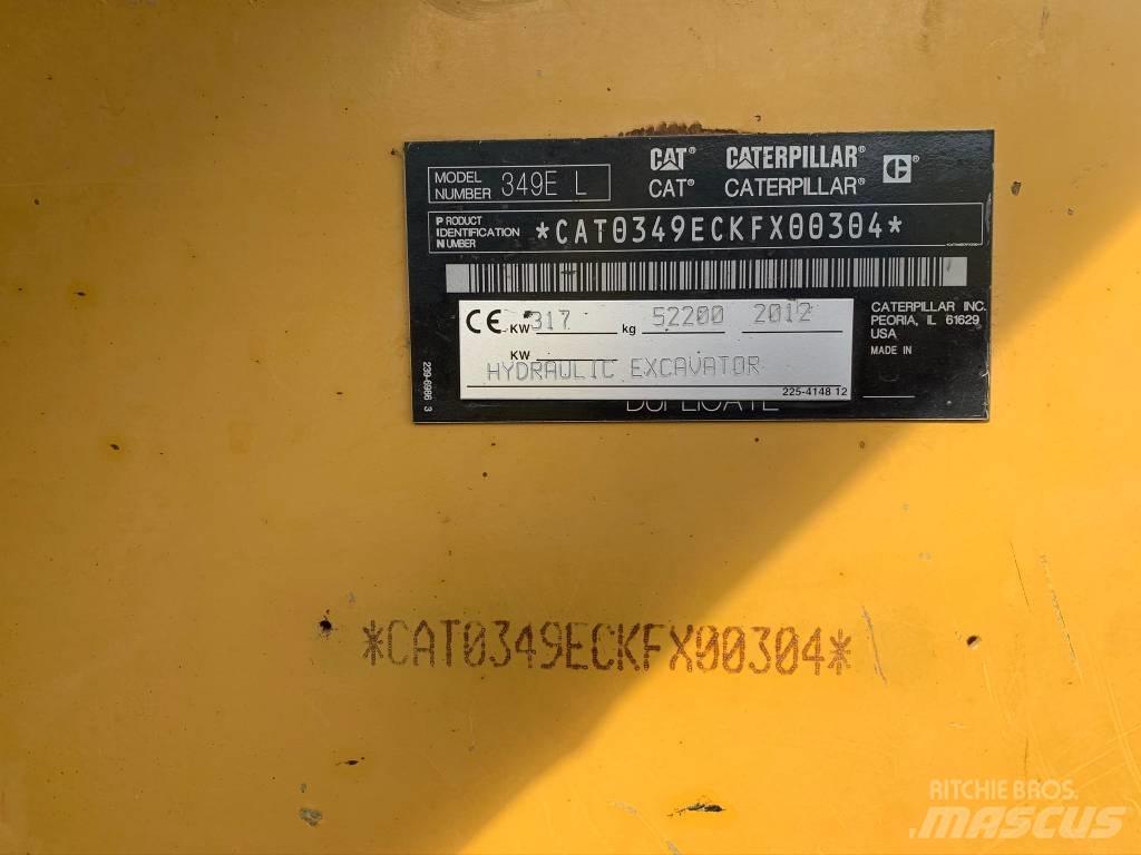CAT 349 E Εκσκαφείς με ερπύστριες