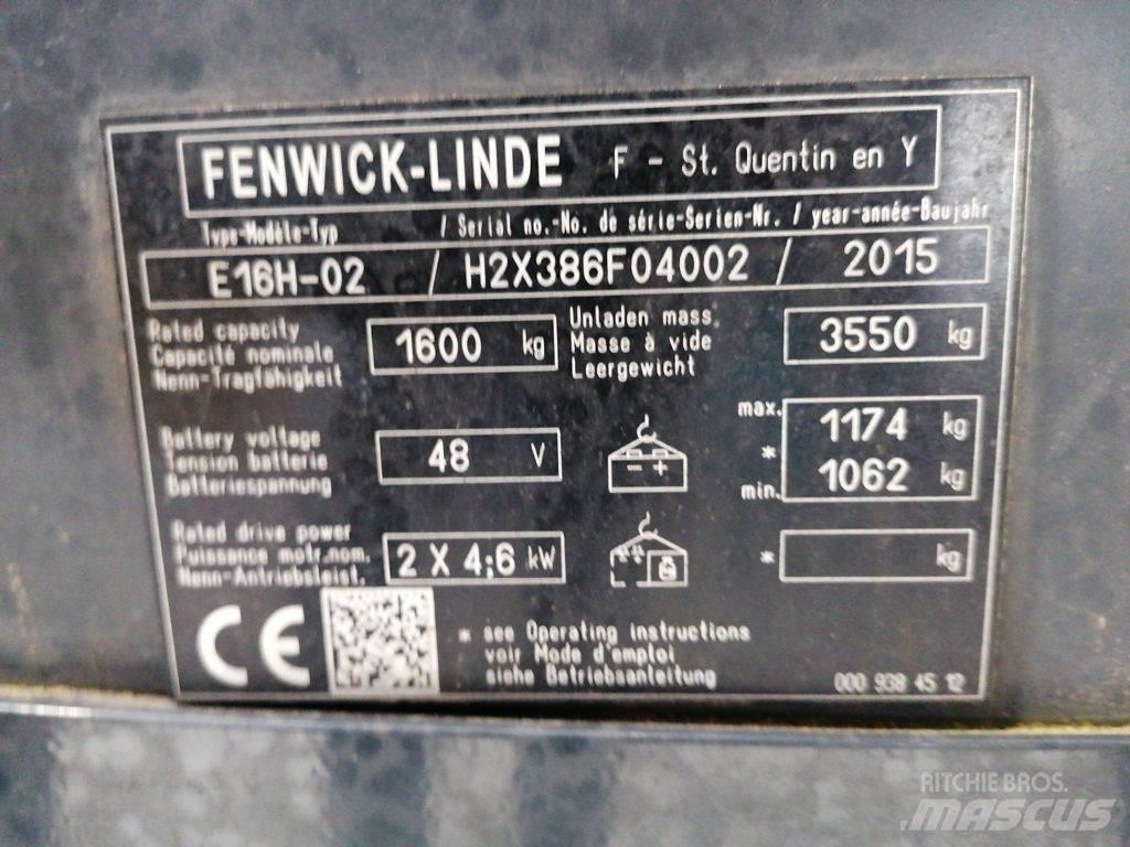 Linde E16H-02 Ηλεκτρικά περονοφόρα ανυψωτικά κλαρκ