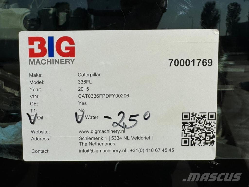 CAT 336FL XE Εκσκαφείς με ερπύστριες