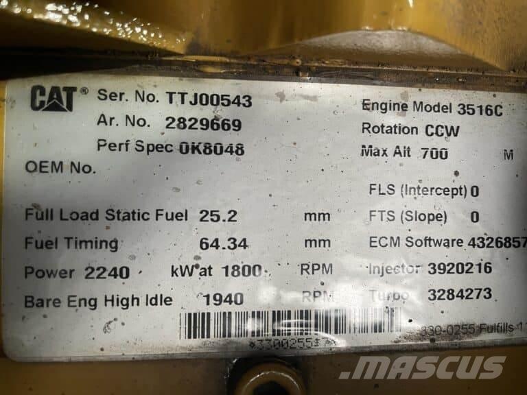 CAT 3516C Μονάδες κινητήρων θαλάσσης
