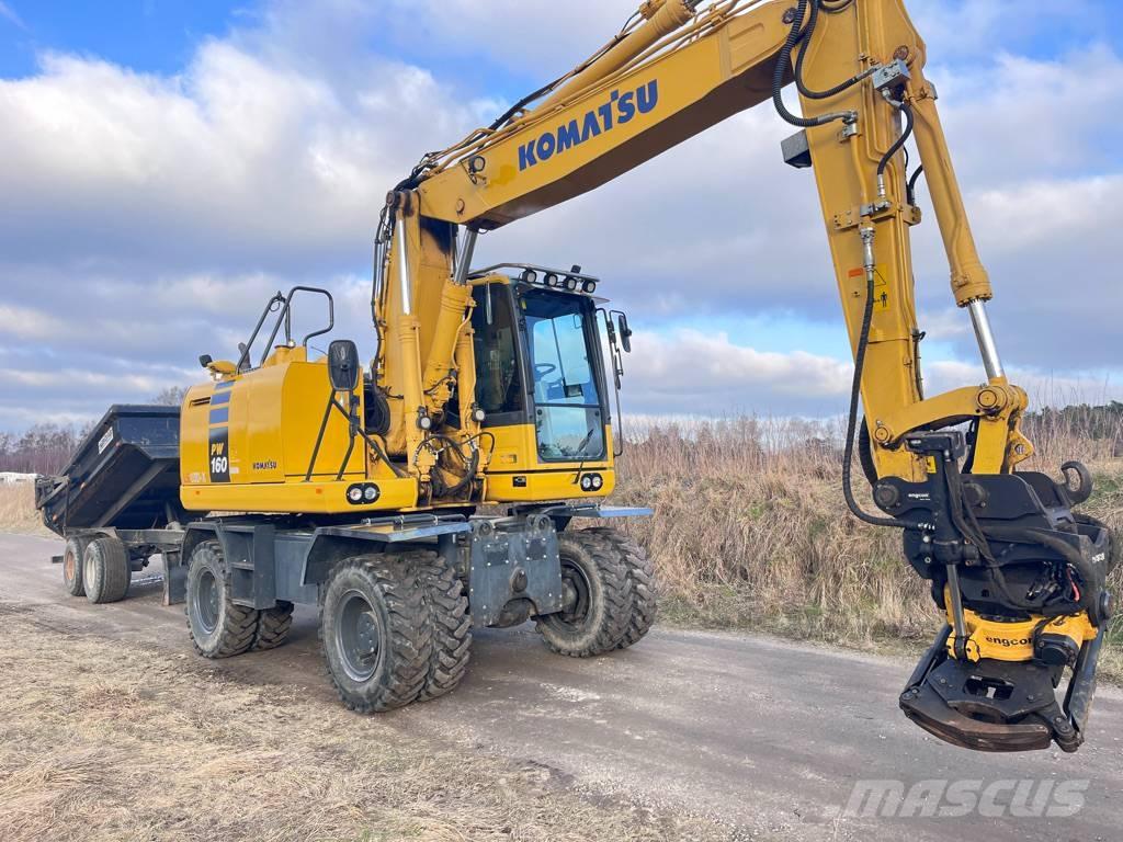 Komatsu PW 160 Εκσκαφείς με τροχούς - λάστιχα