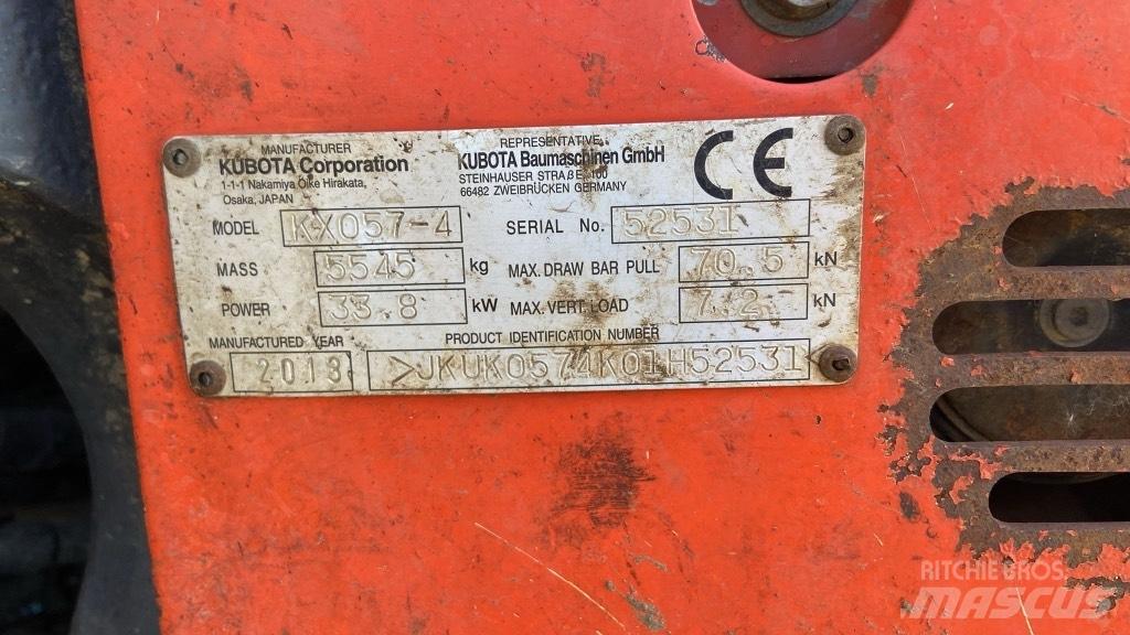 Kubota KX 057-4 Εκσκαφάκι (διαβολάκι) < 7t