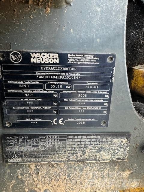 Wacker Neuson ET 90 Εκσκαφείς με ερπύστριες