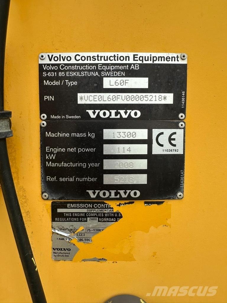 Volvo L60F Φορτωτές με λάστιχα (Τροχοφόροι)