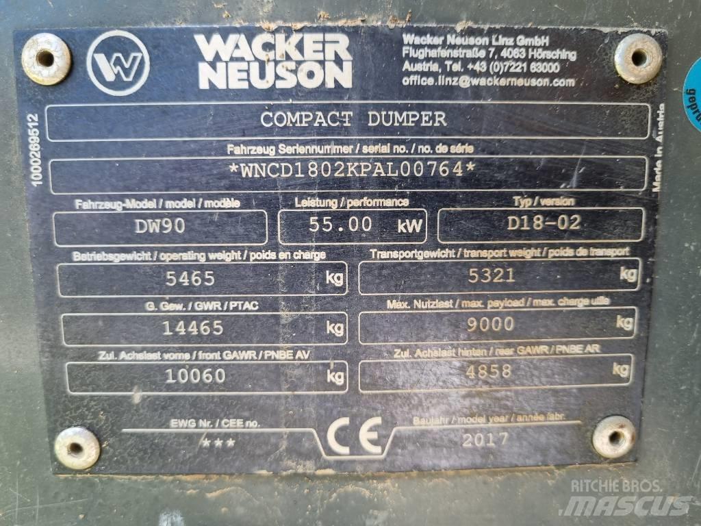 Wacker Neuson DW 90 Dumpers εργοταξίου