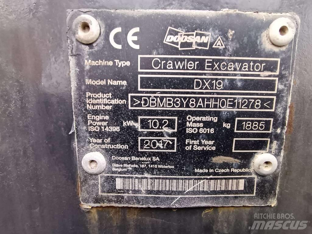 Doosan DX 19 Εκσκαφάκι (διαβολάκι) < 7t