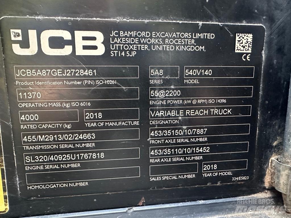 JCB 540-140 Τηλεσκοπικοί ανυψωτές