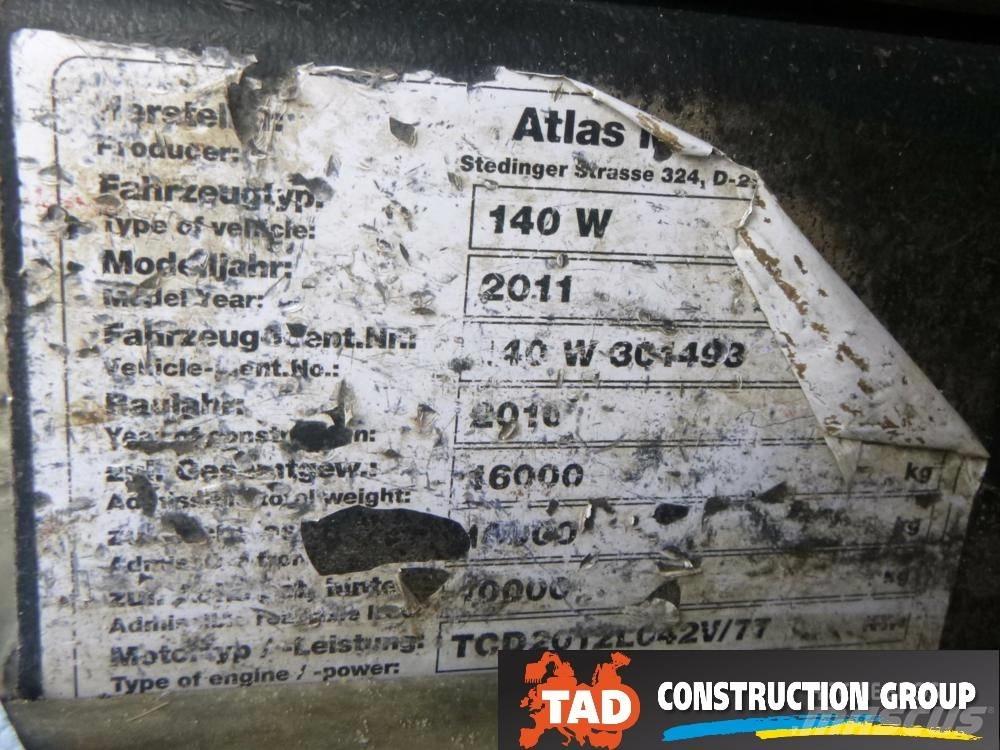 Atlas 140 W Εκσκαφείς με τροχούς - λάστιχα