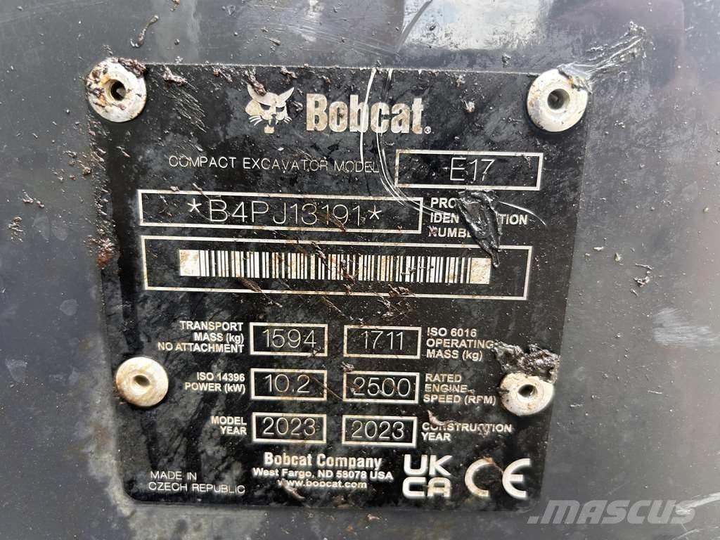 Bobcat E17 Εκσκαφάκι (διαβολάκι) < 7t
