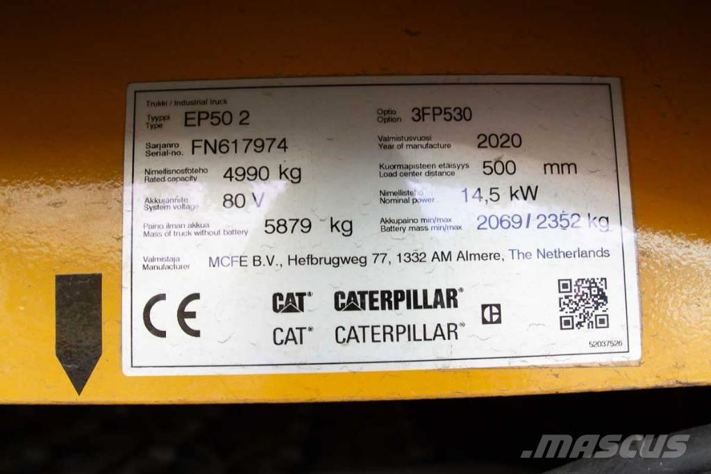 CAT EP 50 Ηλεκτρικά περονοφόρα ανυψωτικά κλαρκ