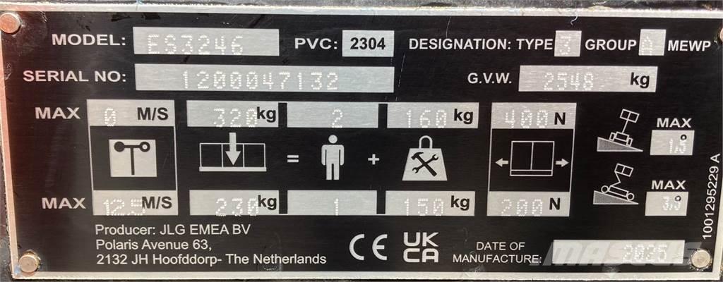 JLG ES3246 Ανυψωτήρες ψαλιδωτής άρθρωσης