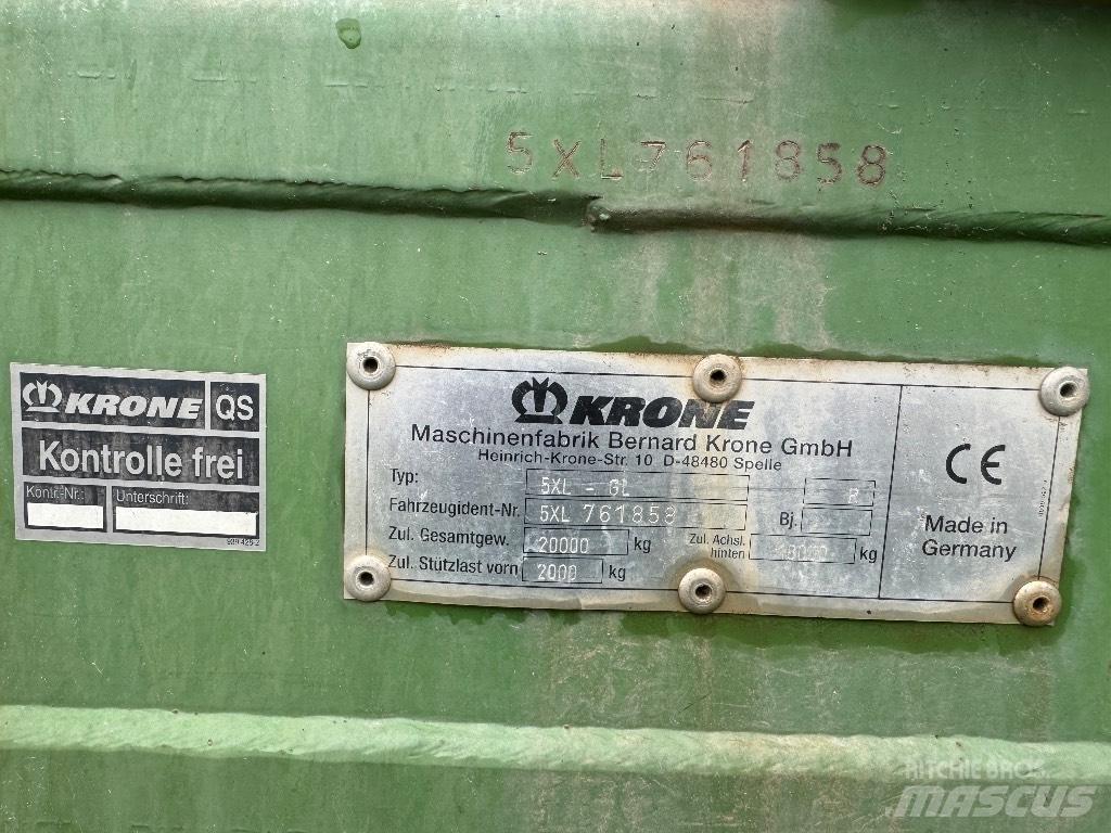 Krone 5 XL GL Ρυμούλκα με διάταξη αυτοφόρτωσης
