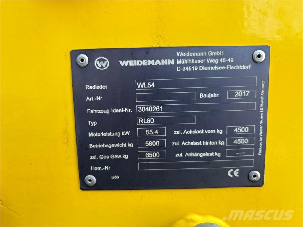 Wacker WL 54 Φορτωτές με λάστιχα (Τροχοφόροι)