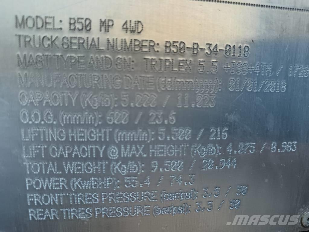 Bomaq B50 MP 4WD Πετρελαιοκίνητα Κλαρκ