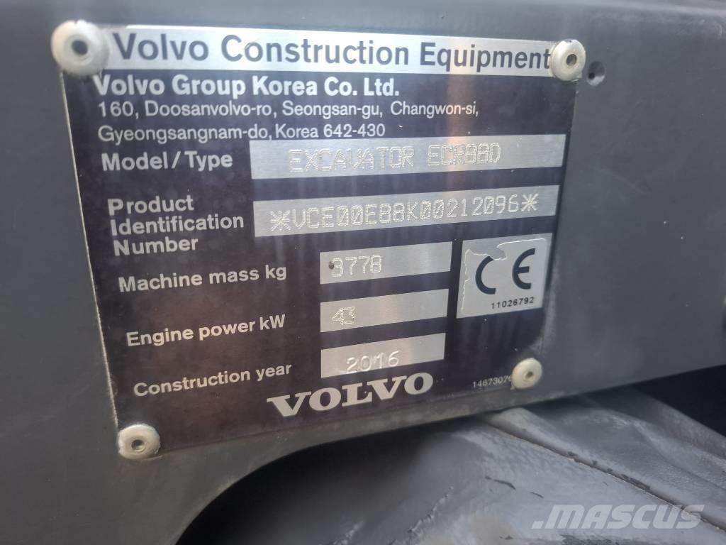 Volvo ECR 88 D Μίνι εκσκαφείς 7t - 12t