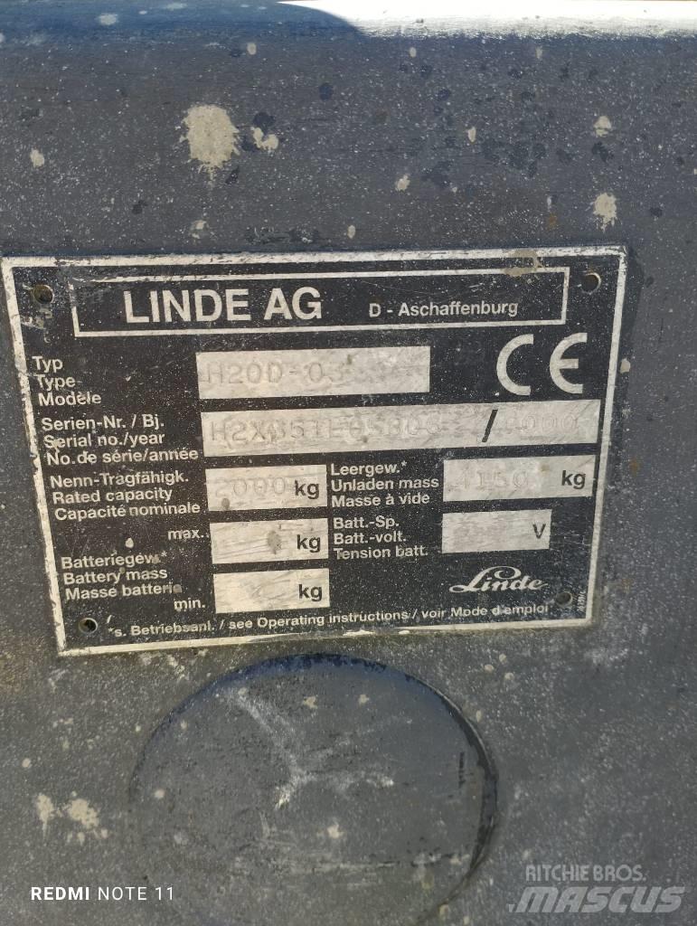 Linde H 20 D Πετρελαιοκίνητα Κλαρκ
