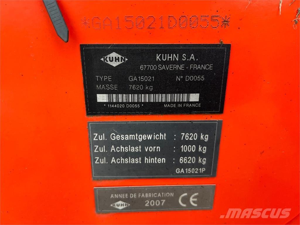 Kuhn GA 15021 Θεριστικές-χορτοκοπτικές μηχανές