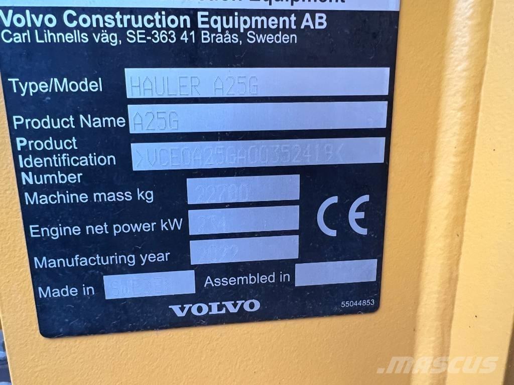 Volvo A25G Σπαστό Dump Truck ADT