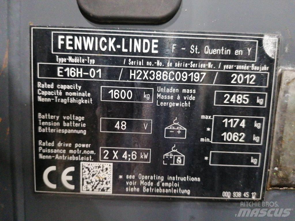 Linde E16H-01 Ηλεκτρικά περονοφόρα ανυψωτικά κλαρκ
