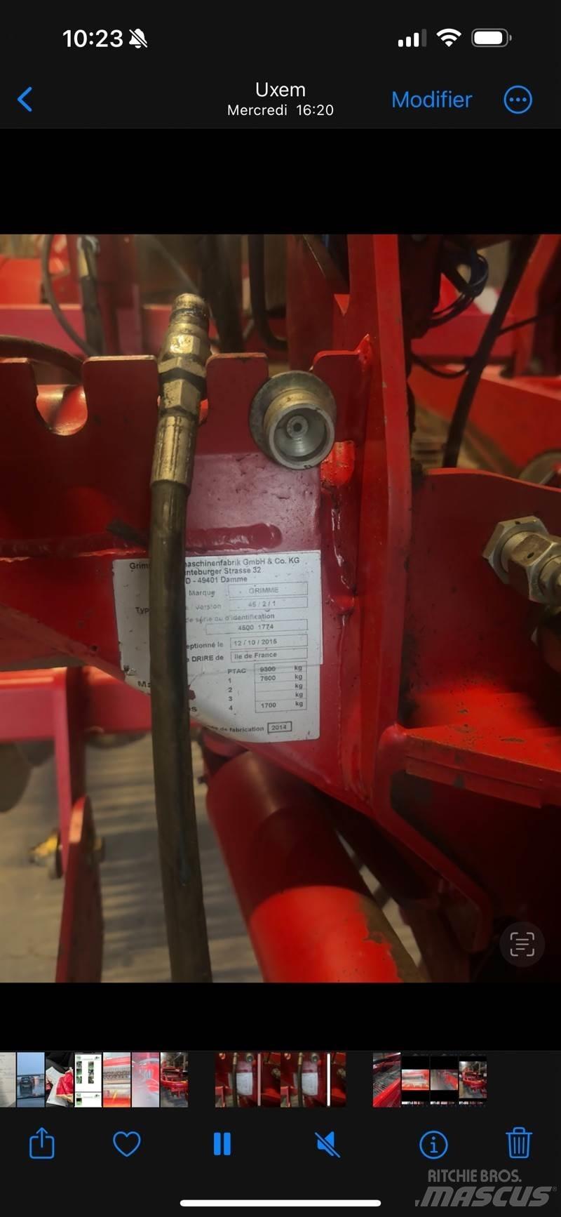 Grimme gt170 Μηχανή εξαγωγής και συλλογής βολβών