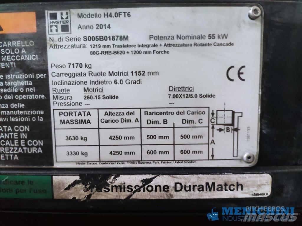 Hyster H 4.0 FT6 Πετρελαιοκίνητα Κλαρκ