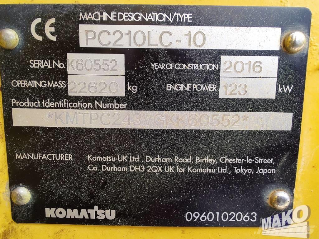 Komatsu PC 210 Εκσκαφείς με ερπύστριες